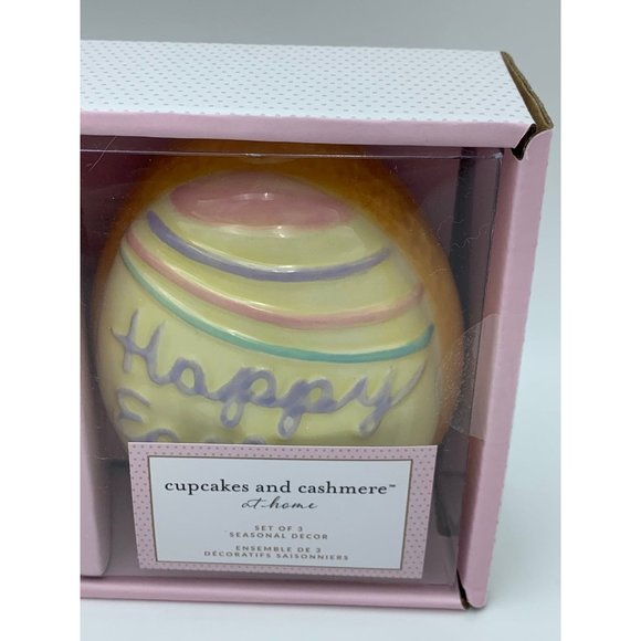 Cupcakes & Cashmere Happy Easter Ceramic Eggs - Picture 4 of 7